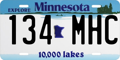 MN license plate 134MHC