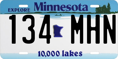 MN license plate 134MHN