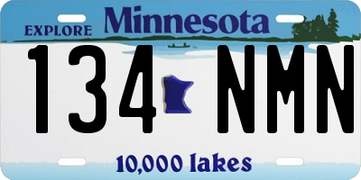 MN license plate 134NMN