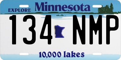 MN license plate 134NMP