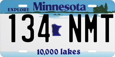 MN license plate 134NMT