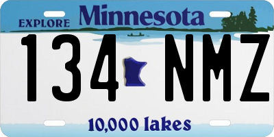 MN license plate 134NMZ