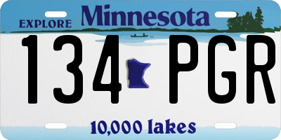 MN license plate 134PGR