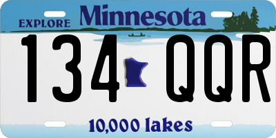 MN license plate 134QQR