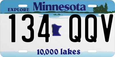 MN license plate 134QQV