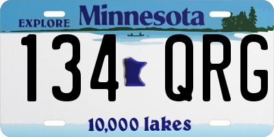 MN license plate 134QRG