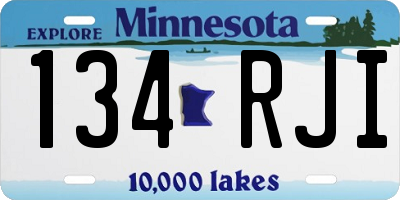 MN license plate 134RJI