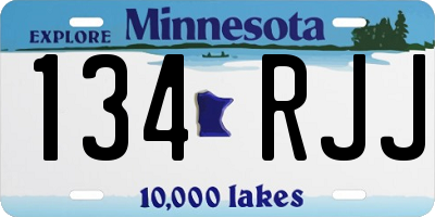 MN license plate 134RJJ