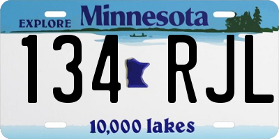 MN license plate 134RJL