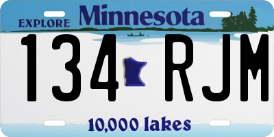 MN license plate 134RJM