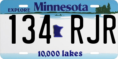 MN license plate 134RJR