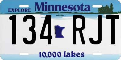 MN license plate 134RJT