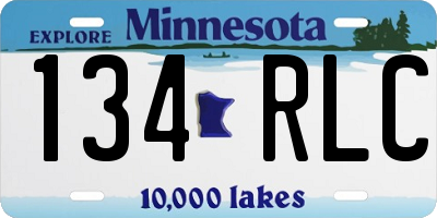 MN license plate 134RLC
