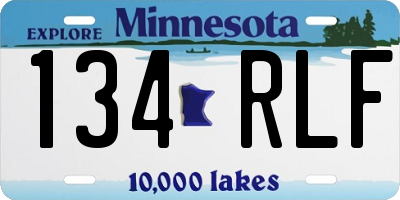MN license plate 134RLF