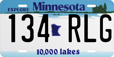 MN license plate 134RLG