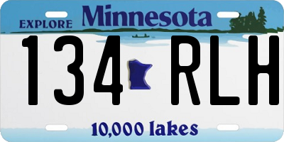 MN license plate 134RLH