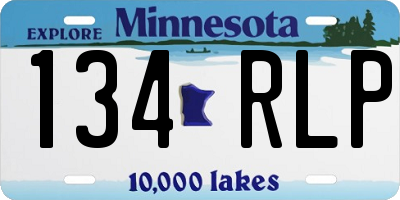 MN license plate 134RLP