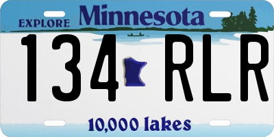 MN license plate 134RLR