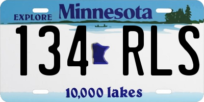MN license plate 134RLS