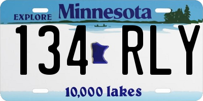 MN license plate 134RLY