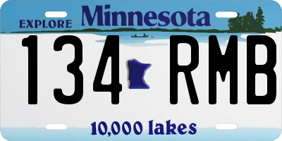 MN license plate 134RMB