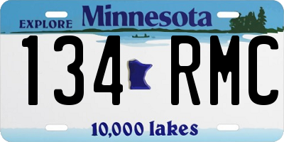 MN license plate 134RMC