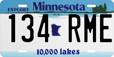 MN license plate 134RME