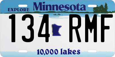 MN license plate 134RMF