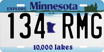 MN license plate 134RMG