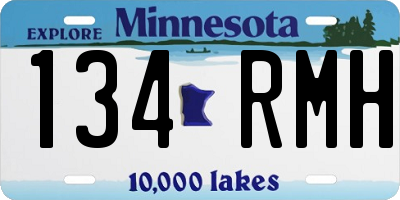 MN license plate 134RMH