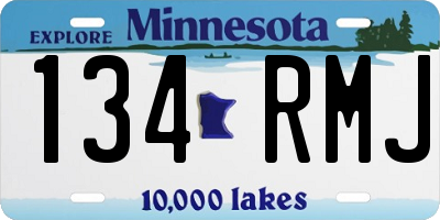 MN license plate 134RMJ