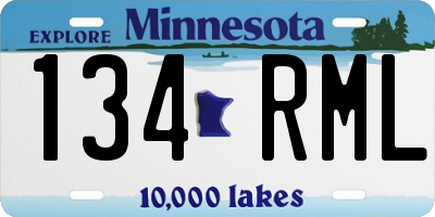 MN license plate 134RML