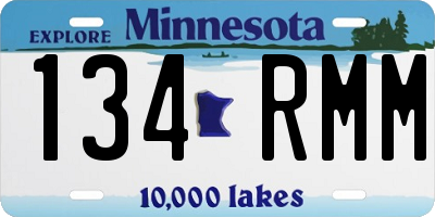 MN license plate 134RMM