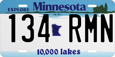 MN license plate 134RMN
