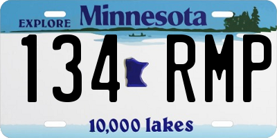 MN license plate 134RMP