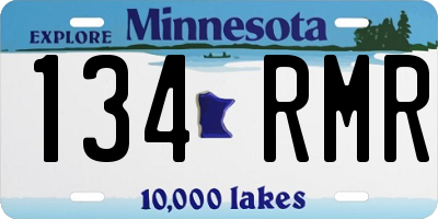 MN license plate 134RMR