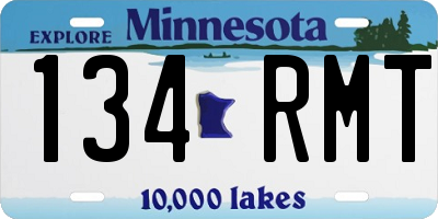 MN license plate 134RMT