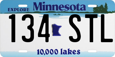 MN license plate 134STL