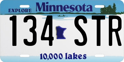 MN license plate 134STR