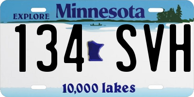 MN license plate 134SVH
