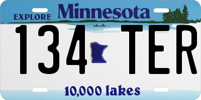 MN license plate 134TER