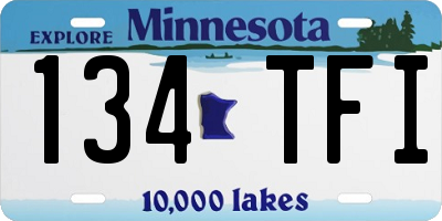 MN license plate 134TFI
