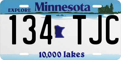 MN license plate 134TJC