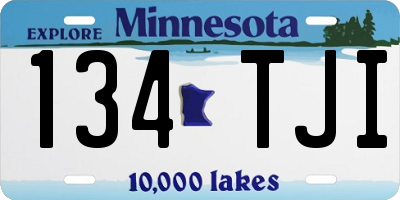 MN license plate 134TJI