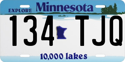 MN license plate 134TJQ