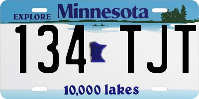 MN license plate 134TJT