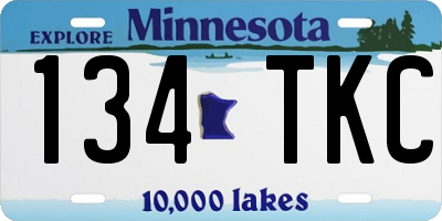 MN license plate 134TKC