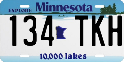 MN license plate 134TKH
