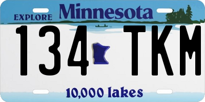 MN license plate 134TKM
