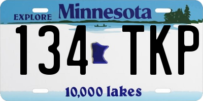 MN license plate 134TKP